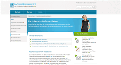 Desktop Screenshot of fachoberschulreife.net
